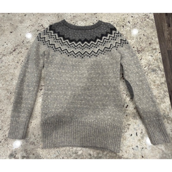 Fjällräven Övik Knit Wool Sweater Women's Small Gray Nordic